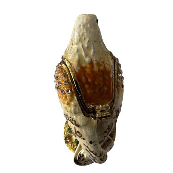 Eagle Trinket Box With Rhinestones & Magnetic Closure - Picture 3 of 3